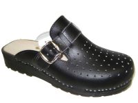 HOGES - Holzpantoffel biegsam mit Loch